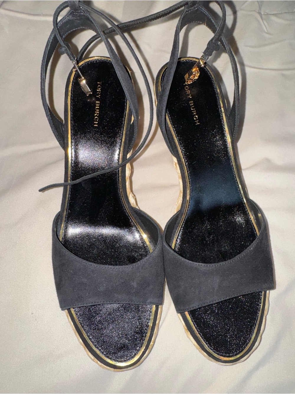 Tory Burch Raffia Wedge Sandal